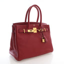Hermes Rouge H Togo Birkin 30 