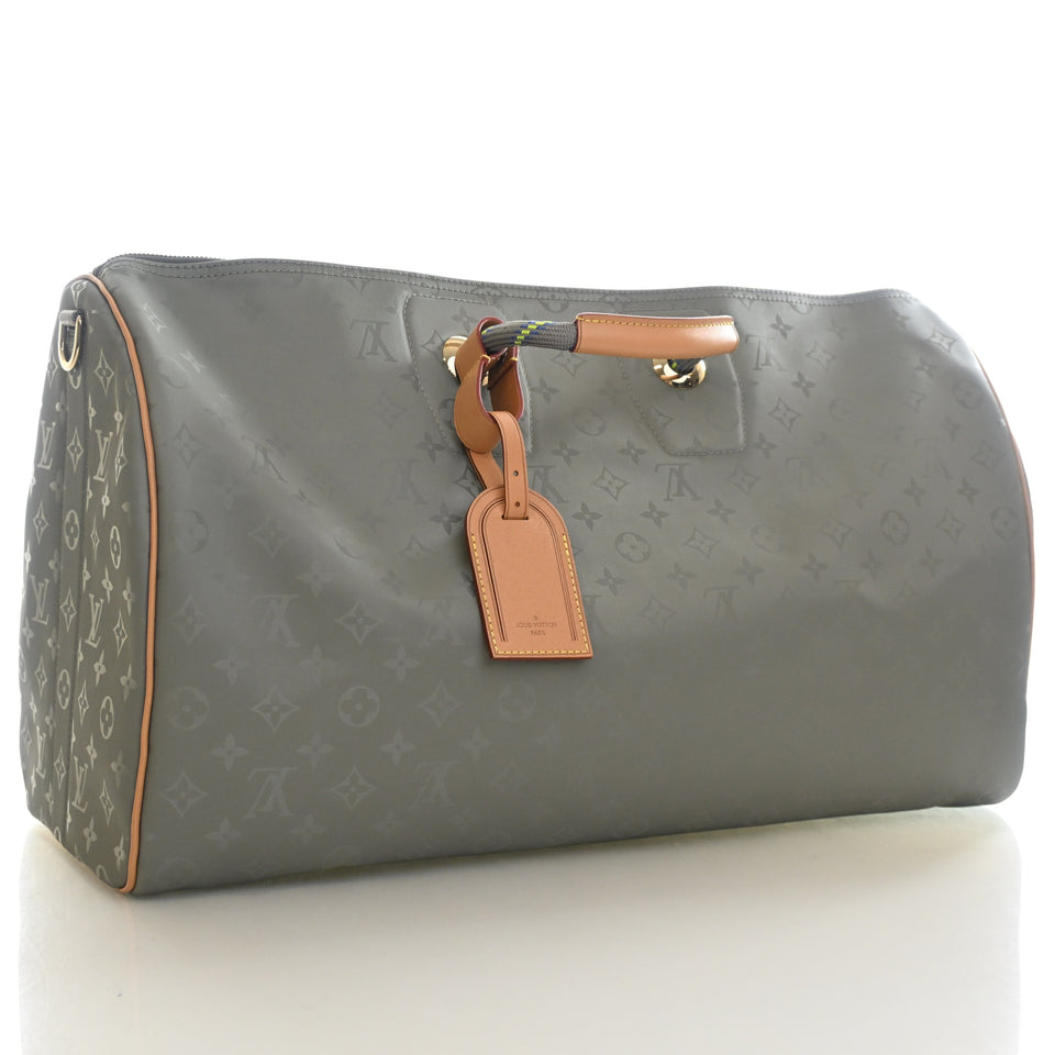 Louis Vuitton Monogram Titanium Keepall Bandouliere 50