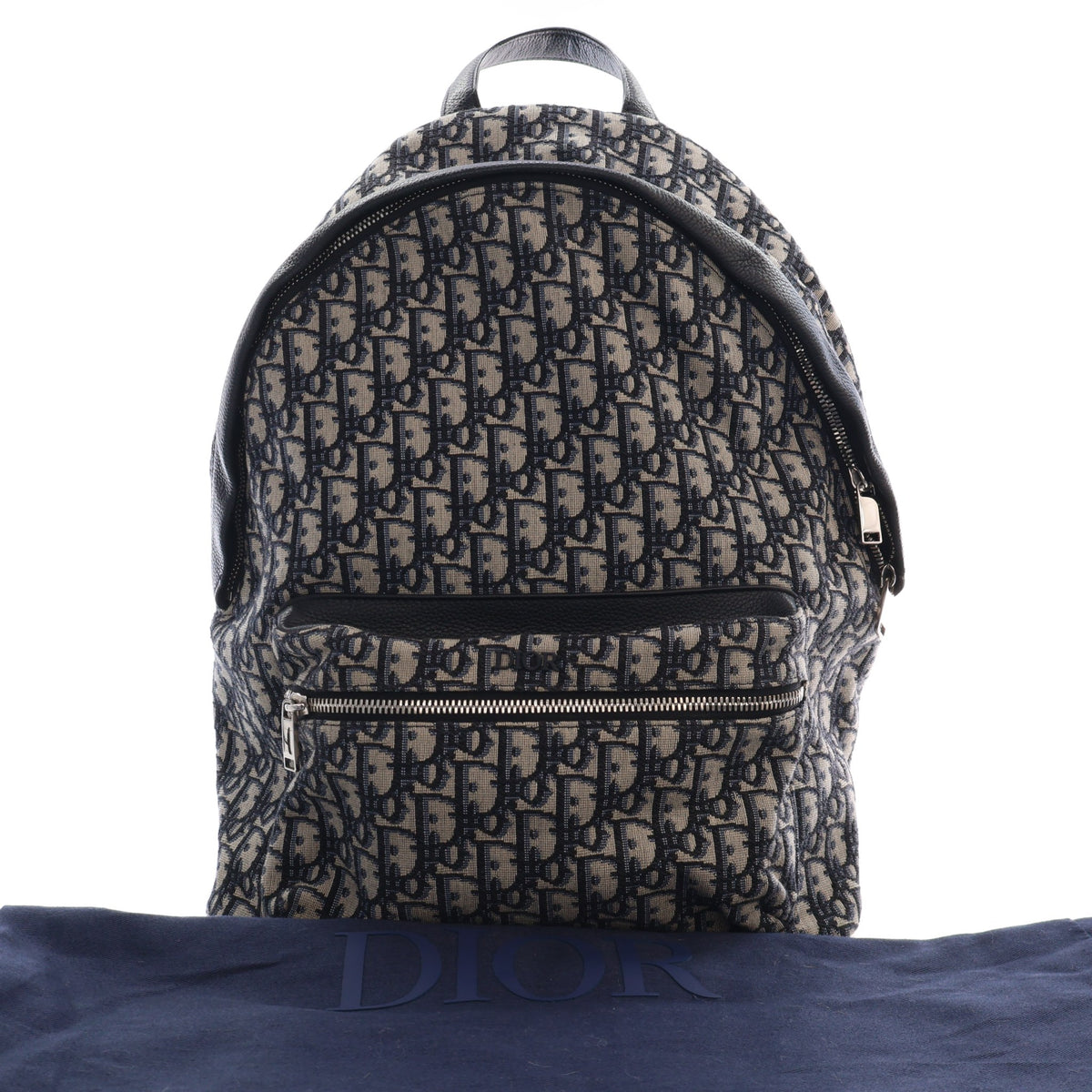 Pre-Owned Christian Dior Backpack Oblique Rider, front view, photo 19 of 19