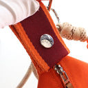 Hermes Orange Feu Toile Bri...