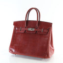 Hermes Burgundy Lizard Birk...