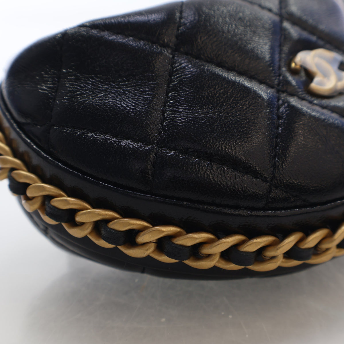 Chanel Mini Lambskin Chain Around Pouch Hobo Bag, photo 6 of 17