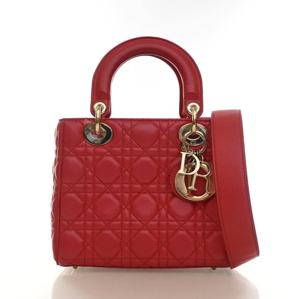 Christian Dior Small Lambskin Lucky Badges My Lady Dior