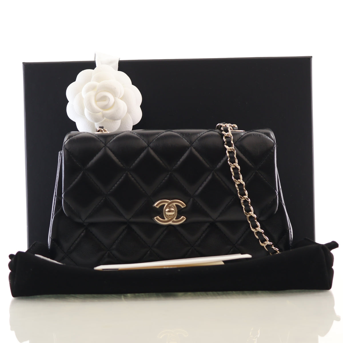 Chanel Lambskin Rectangular Phone Holder with Chain, photo 17 of 17