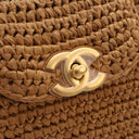 Chanel Nano Raffia Kelly Sh...