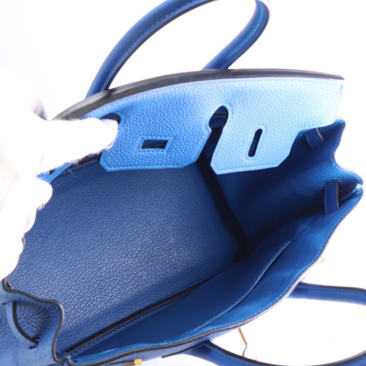 Hermes Bleu France Togo Birkin 25, photo 18 of 20