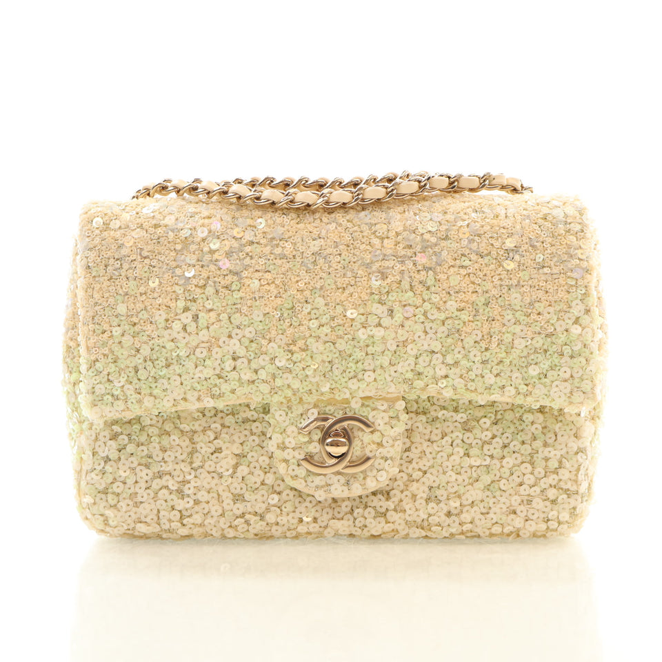 Chanel Mini Sequin CC Flap Bag