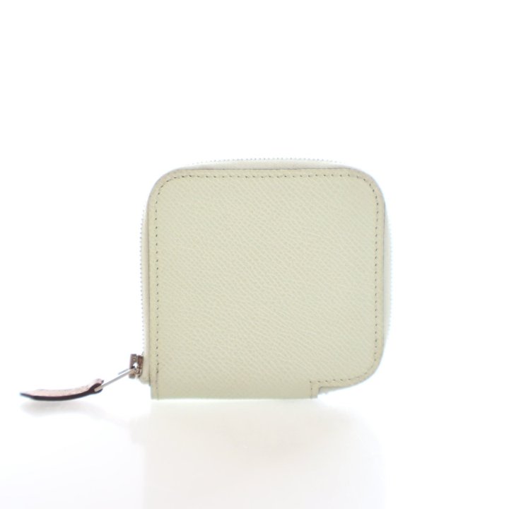 Hermes Vert Fizz Epsom Silk'In Change Purse