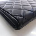Chanel Large Lambskin Clutc...