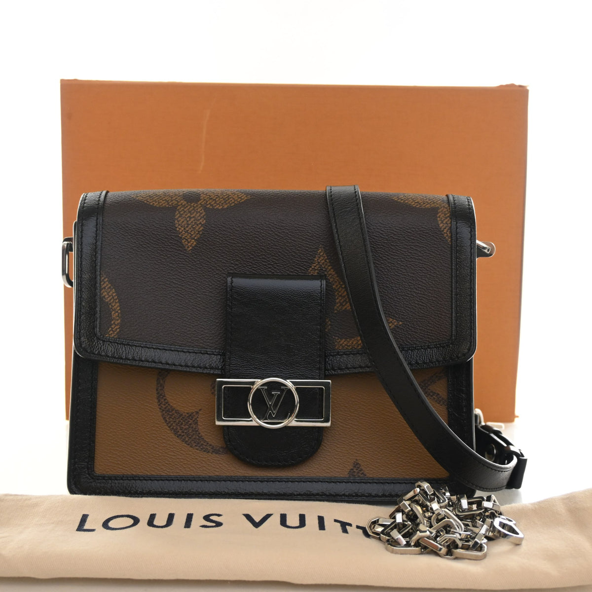 Pre-Owned Louis Vuitton Dauphine MM Reverse Giant Monogram, front view, photo 13 of 13