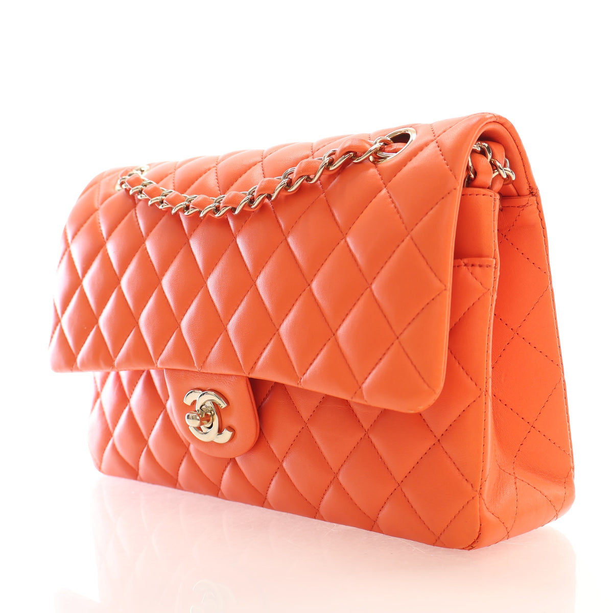 Pre-Owned Chanel Classic Double Flap Medium Lambskin Bag, photo 3 of 16