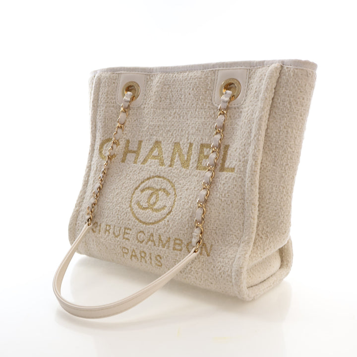 Chanel Small Mixed Fibers North South Deauville Tote