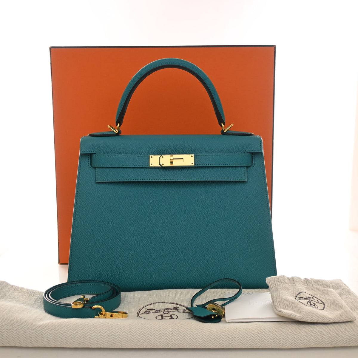 Hermes Bleu Paon Epsom Kelly 28, photo 17 of 17