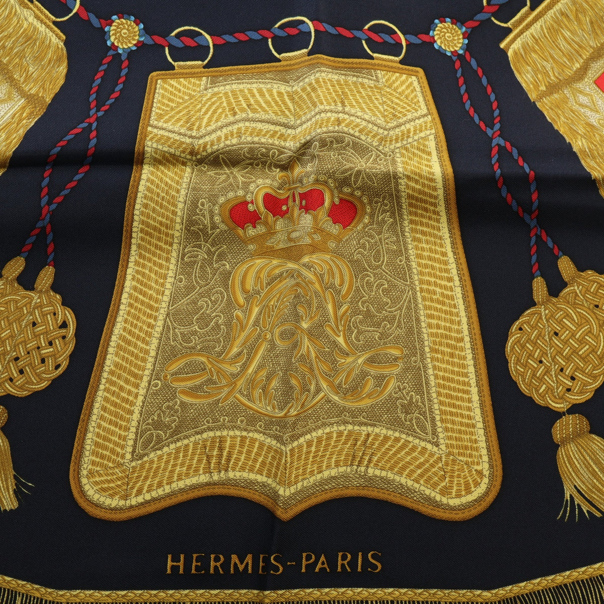 HERMES Carre 90 Poste et Cavalerie Silk Scarf, photo 6 of 9