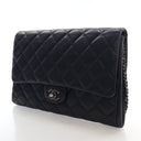 Chanel Large Lambskin Clutc...