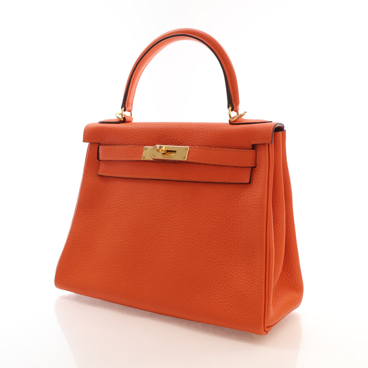 Hermes Terre Battue Togo Kelly 28