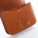 Hermes Gold Ostrich Constan...