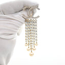 Chanel CC Crystal Pearl Dro...