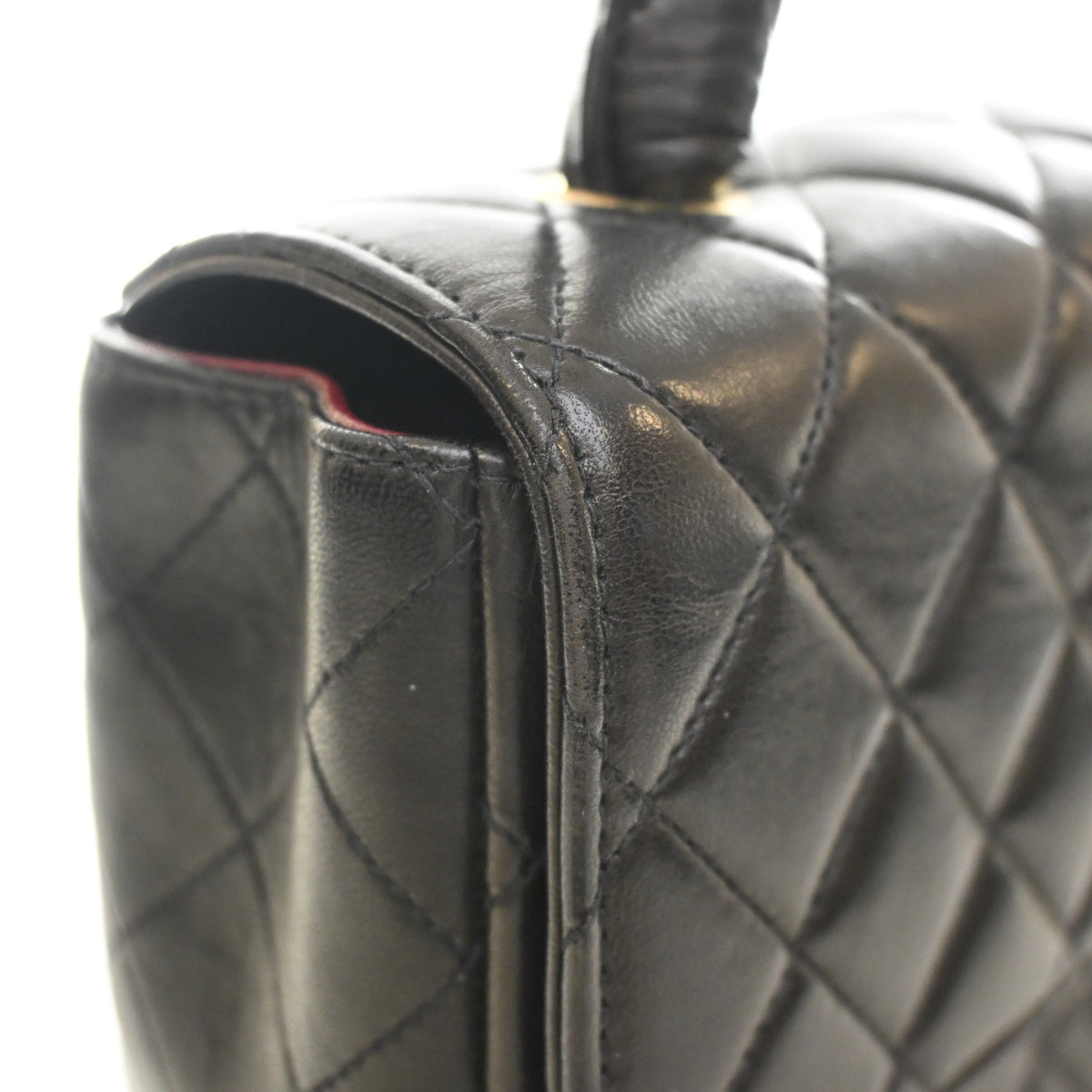 Chanel Vintage Medium Lambskin Rectangular Kelly Top Handle, photo 18 of 22