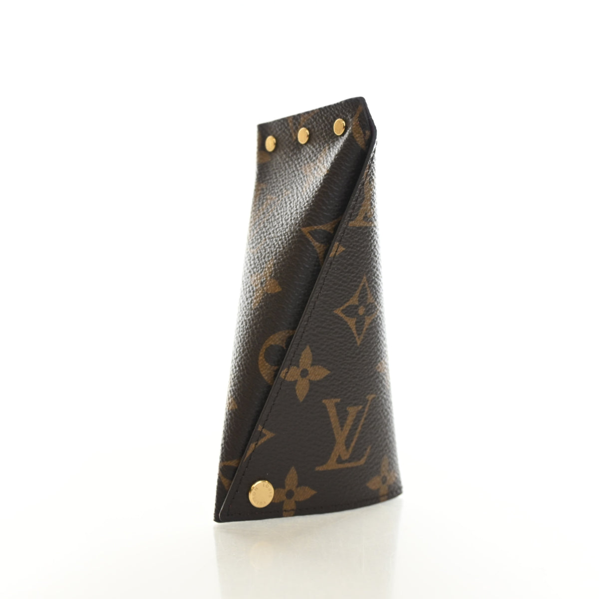 Pre-Owned Louis Vuitton Monogram Berlingo Key Pouch, side profile