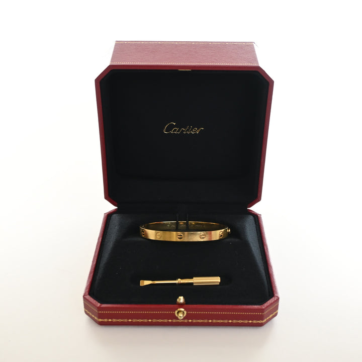 Cartier Classic Model Love Bracelet Sz 17