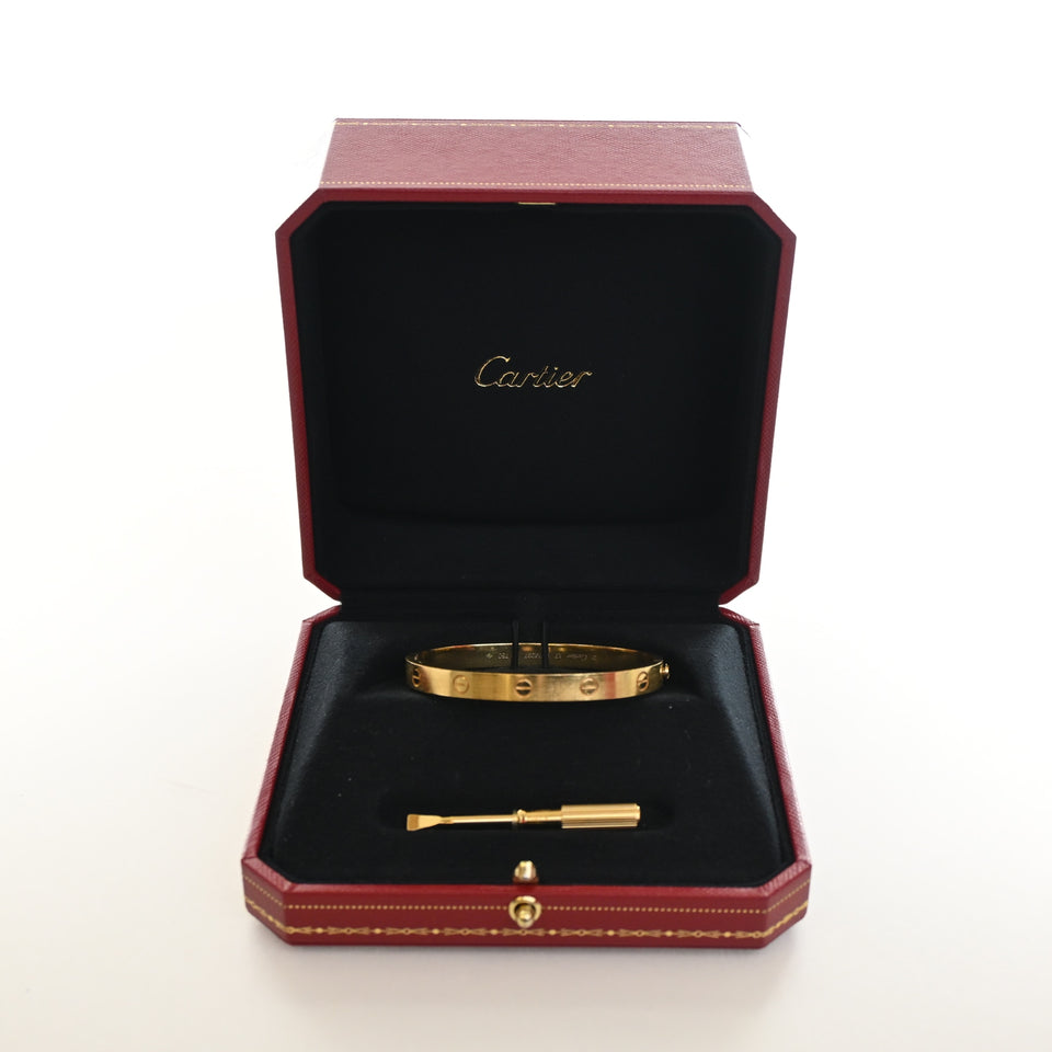 Cartier Classic Model Love Bracelet Sz 17