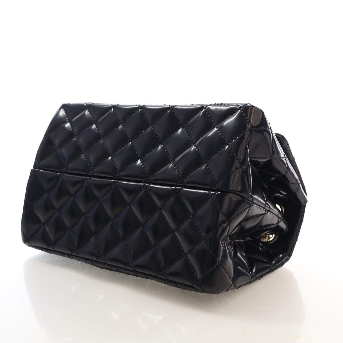 Pre-Owned Chanel Flap Bag 225 Glazed Calfskin Accordion Single, base view
