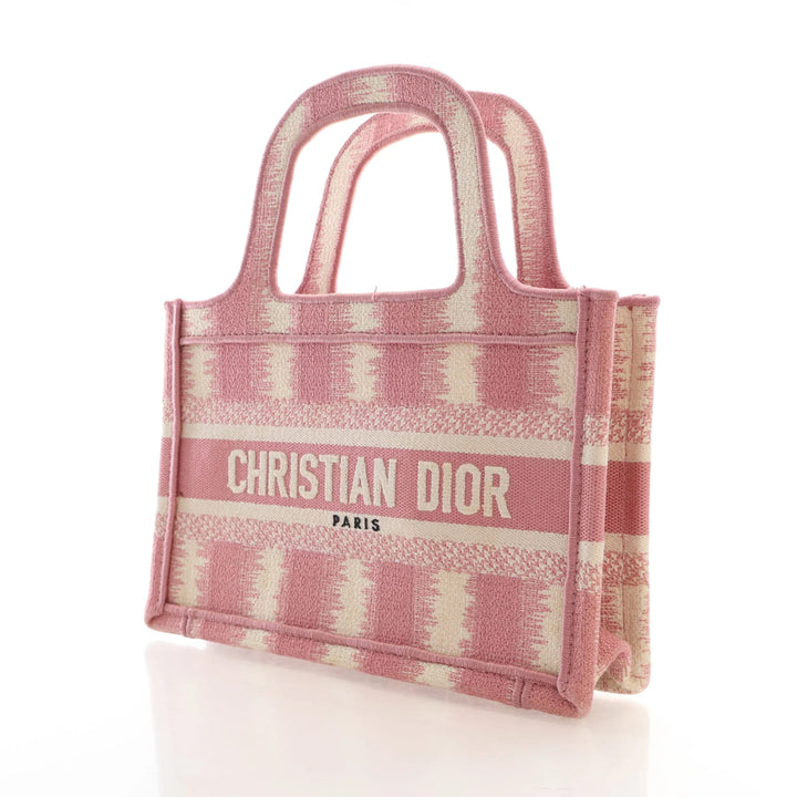 Christian Dior Mini Embroidered Canvas Book Tote