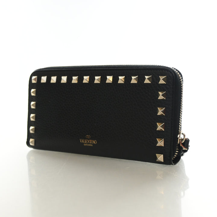 Valentino Calfskin Rockstud Long Wallet