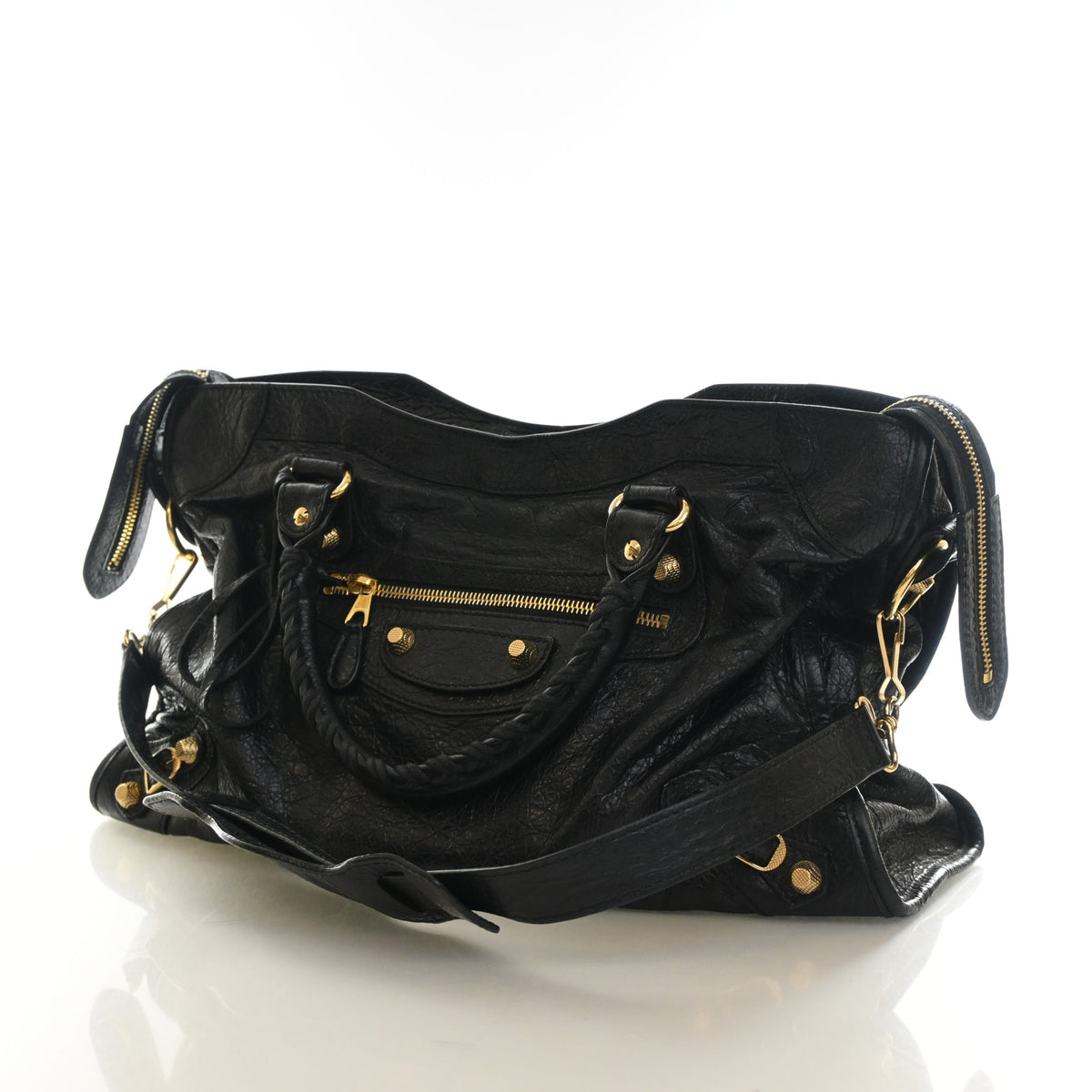 Pre-Owned Balenciaga 12 Agneau Giant City Bag, three-quarter view
