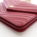 Chanel Lambskin Chevron Wal...