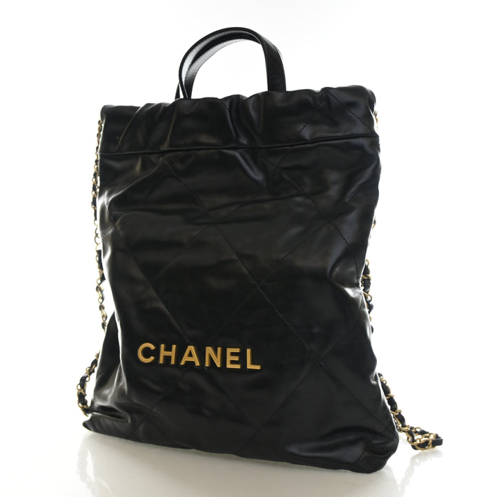Chanel Shiny Calfskin 22 Backpack