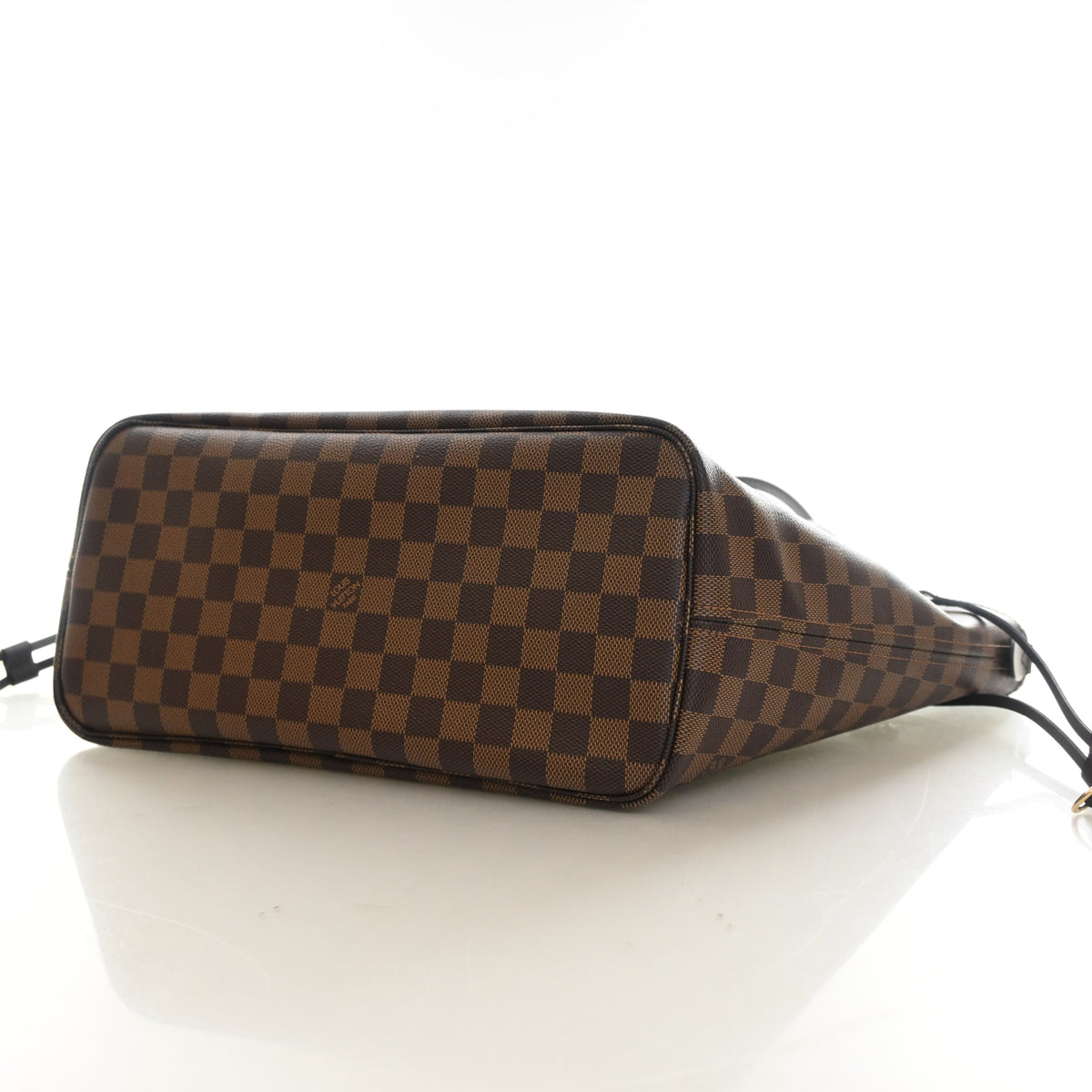 Pre-Owned Louis Vuitton Neverfull MM Damier Ebene Braided, base and feet view, photo 6 of 13