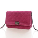 Chanel Velvet Boy Wallet On...