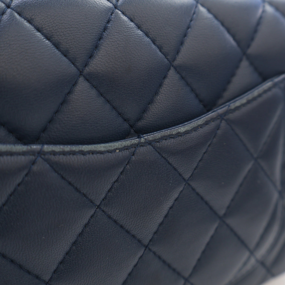 Pre-Owned Chanel Flap Bag Mini Lambskin Classic Rectangular Single, back view, photo 12 of 19