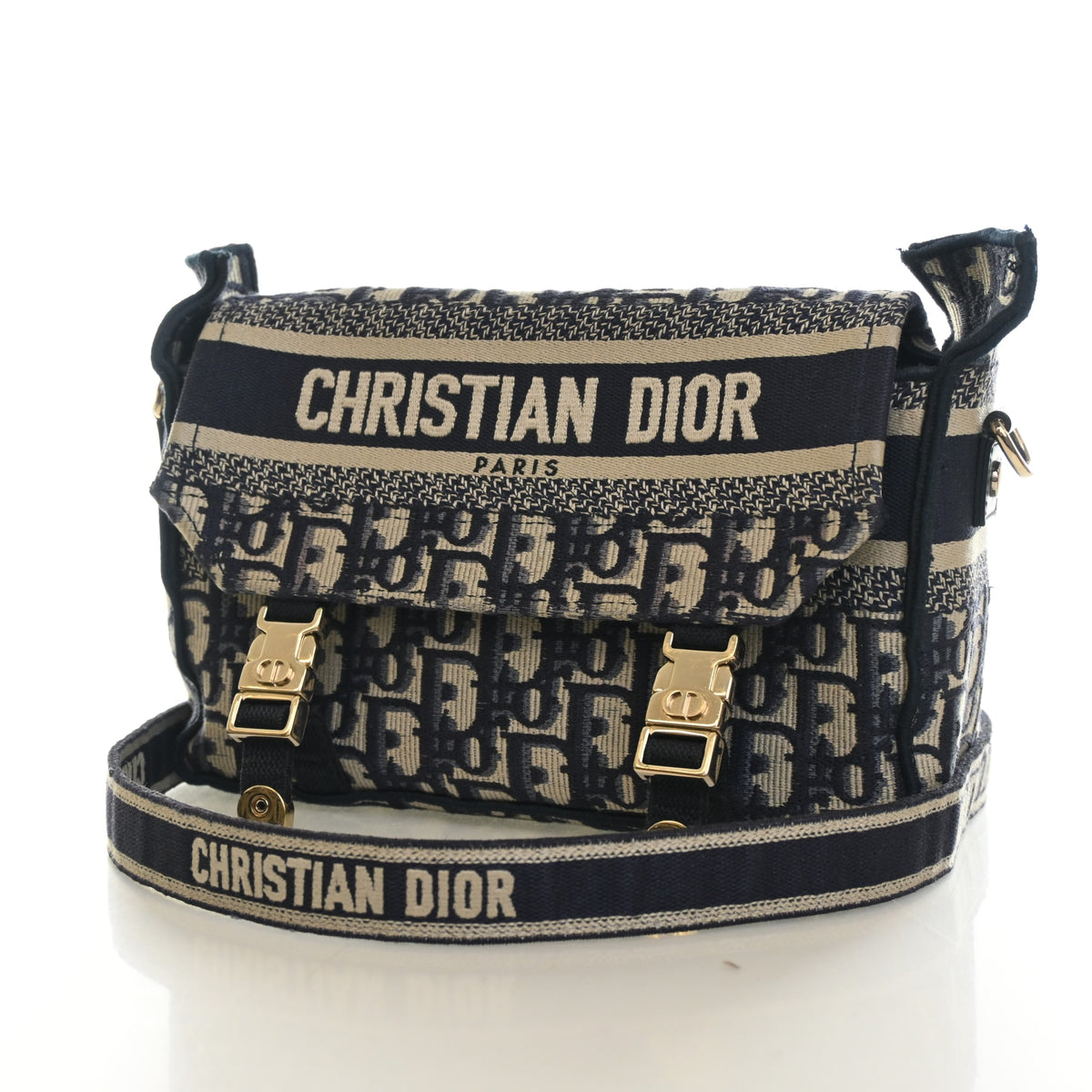 Pre-Owned Christian Dior Small Oblique Diorcamp, three-quarter view