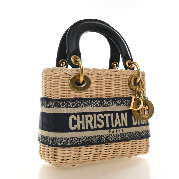 Christian Dior Mini Wicker Lady Dior
