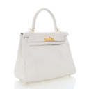 Hermes Blanc Swift Kelly 25