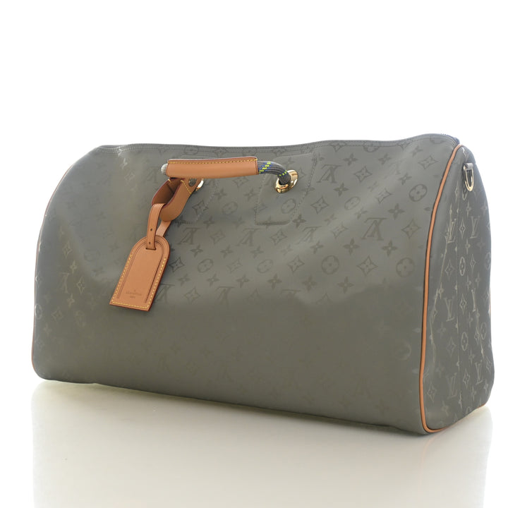 Louis Vuitton Monogram Titanium Keepall Bandouliere 50