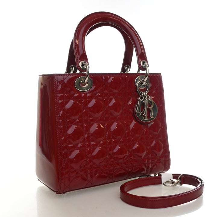 Christian Dior Medium Patent Lady Dior