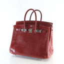 Hermes Burgundy Lizard Birk...