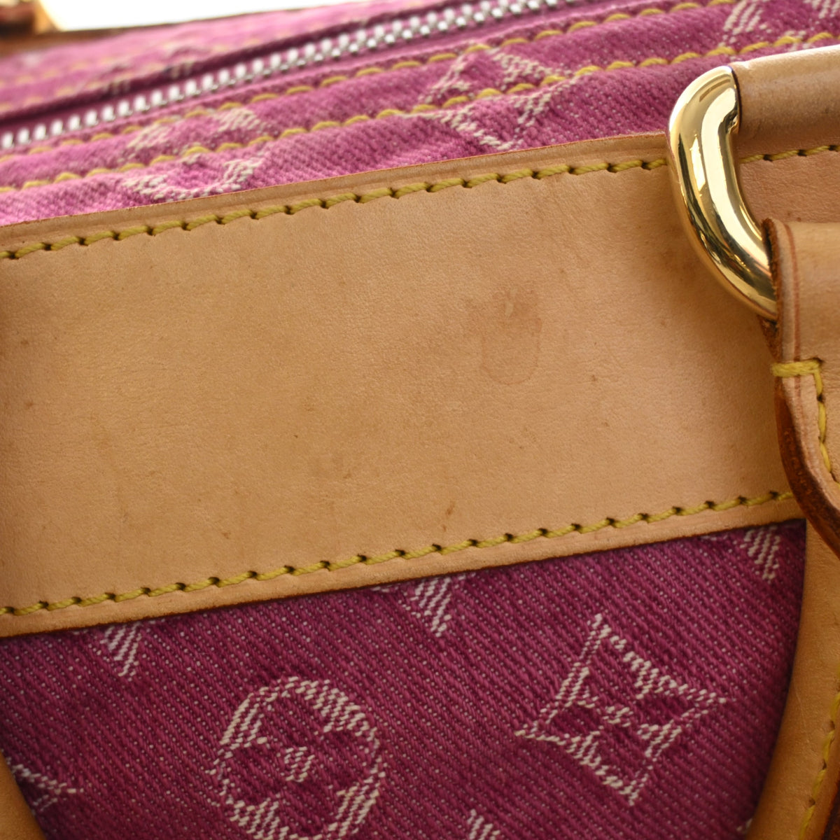 Vintage Louis Vuitton Speedy Monogram Denim Neo, corner detail