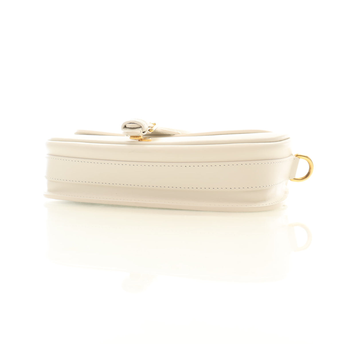Pre-Owned Christian Dior Flap Bag Calfskin Bobby East West, side profile, photo 7 of 14