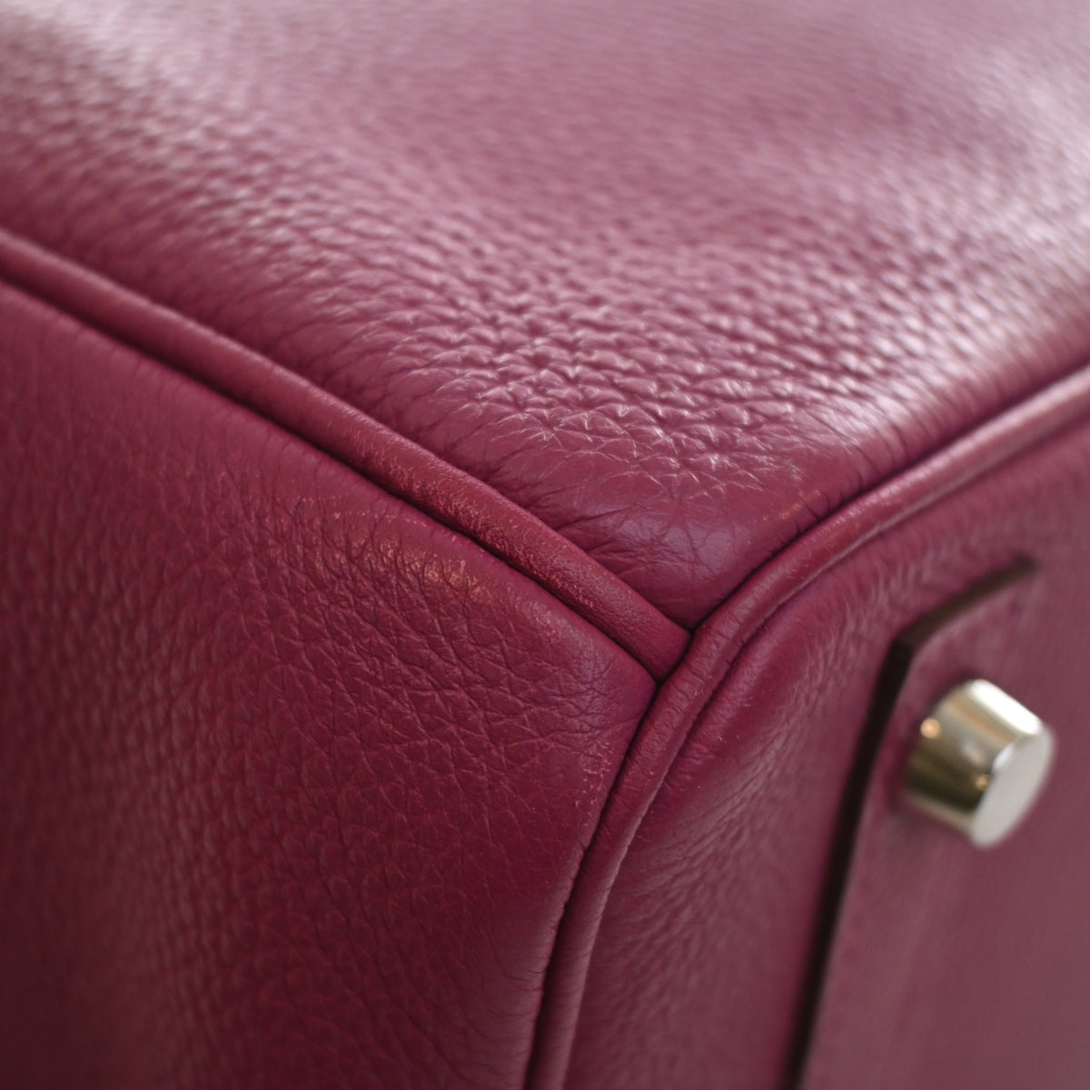 Pre-Owned Hermès Birkin 30 Tosca Togo Leather, corner and edge detail, photo 17 of 20