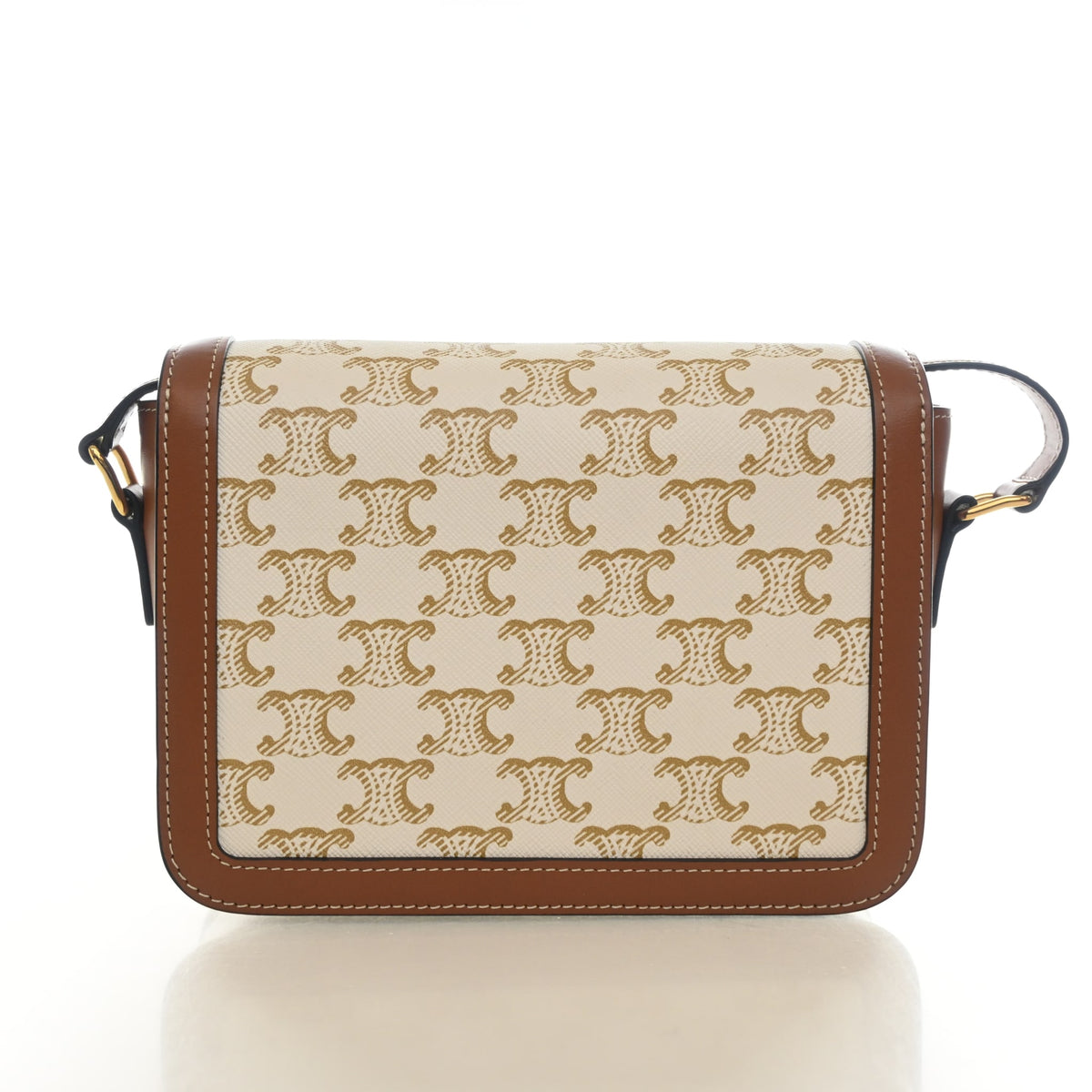 Pre-Owned Celine Flap Bag Teen Triomphe Canvas Triomphe, photo 10 of 12