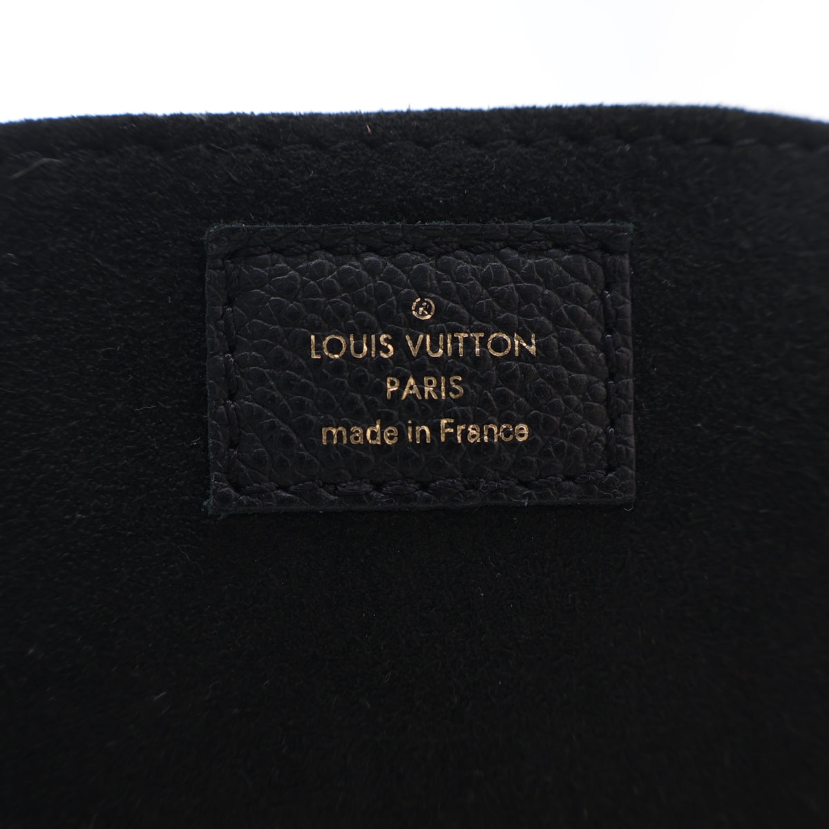 Pre-Owned Louis Vuitton Sac Plat Petit Monogram Empriente, interior label and date code