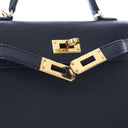 Hermes Noir Chevre Mini Kel...