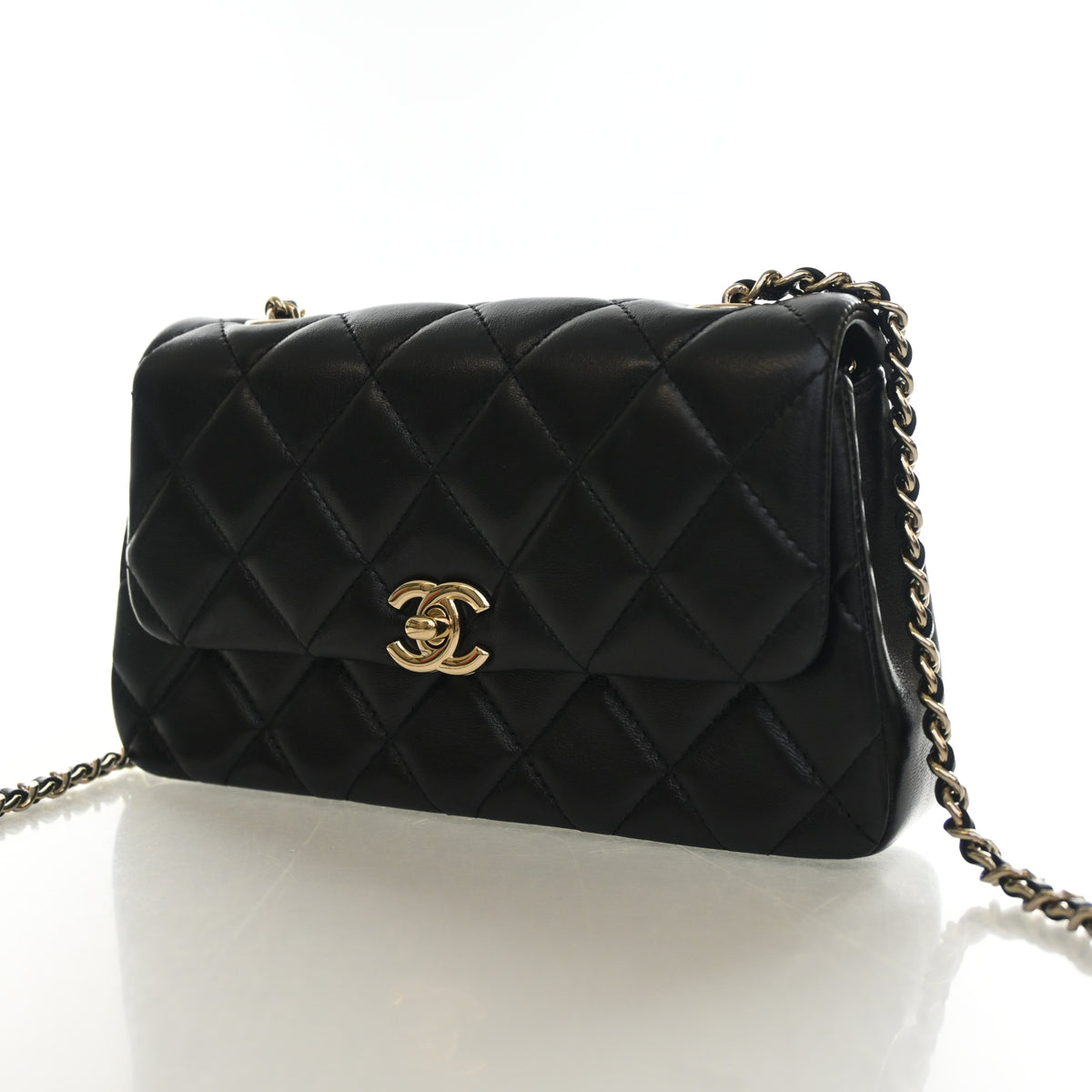 Chanel Mini Lambskin Chain Flap Bag, photo 3 of 14