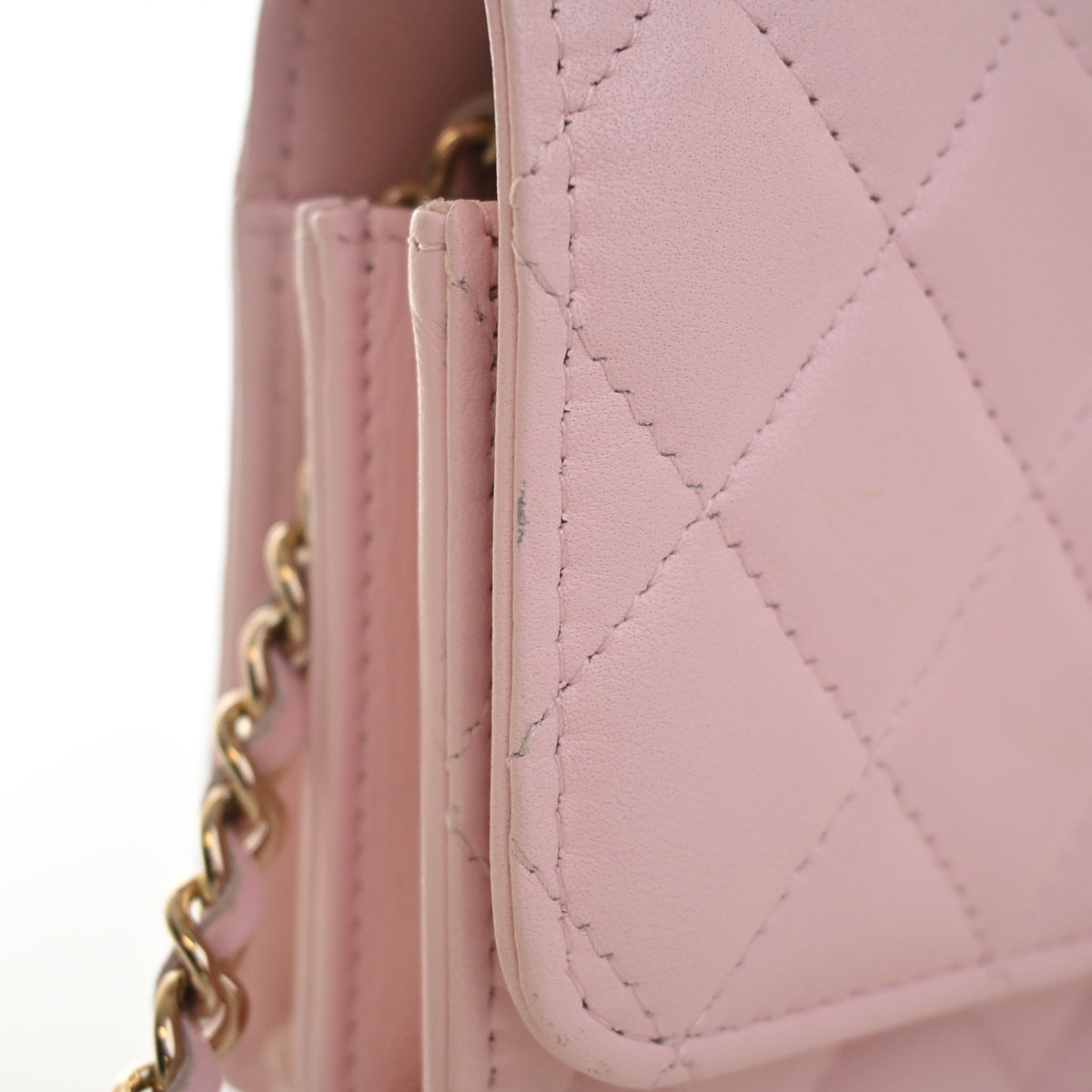 Pre-Owned Chanel Micro Lambskin Trendy CC, side profile, photo 13 of 17