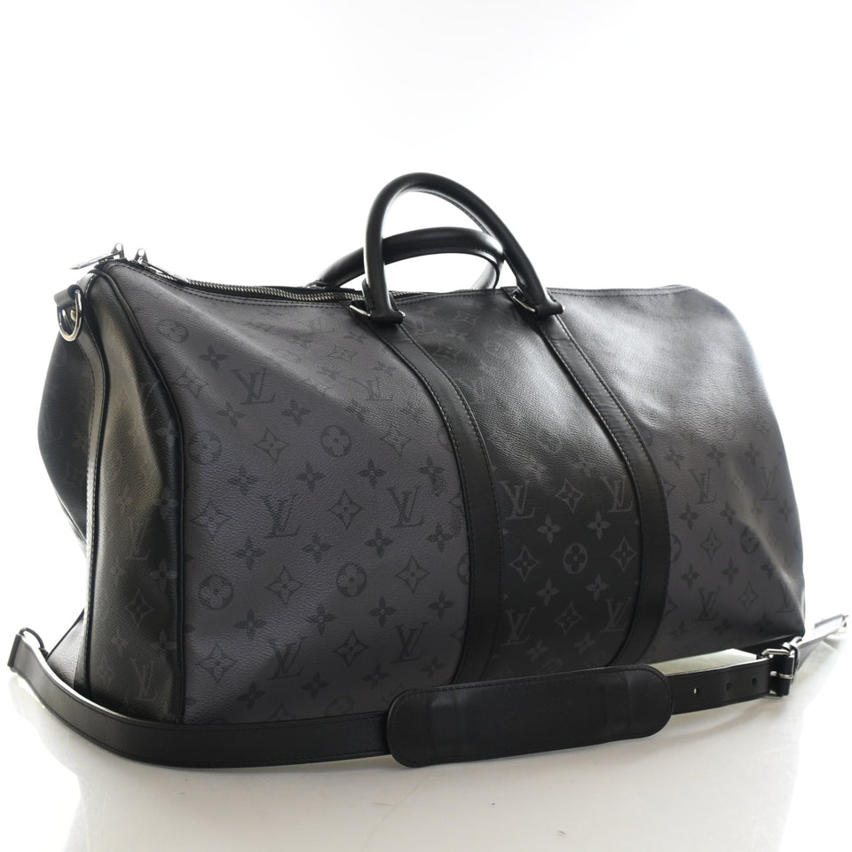 Louis Vuitton Monogram Eclipse Keepall Bandouliere 50